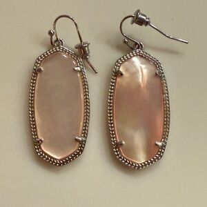 Kendra Scott Pink Mother of Pearl Elle Earrings